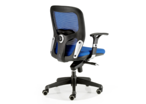 trasera silla ergonomica boston euromof azul sin cabezal