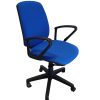 silla de oficina azul
