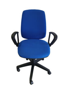 frontal sillas de oficina azul