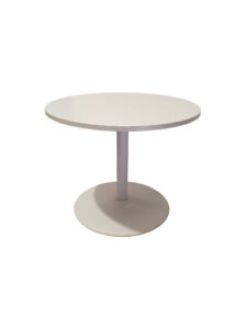 mesa blanca redonda