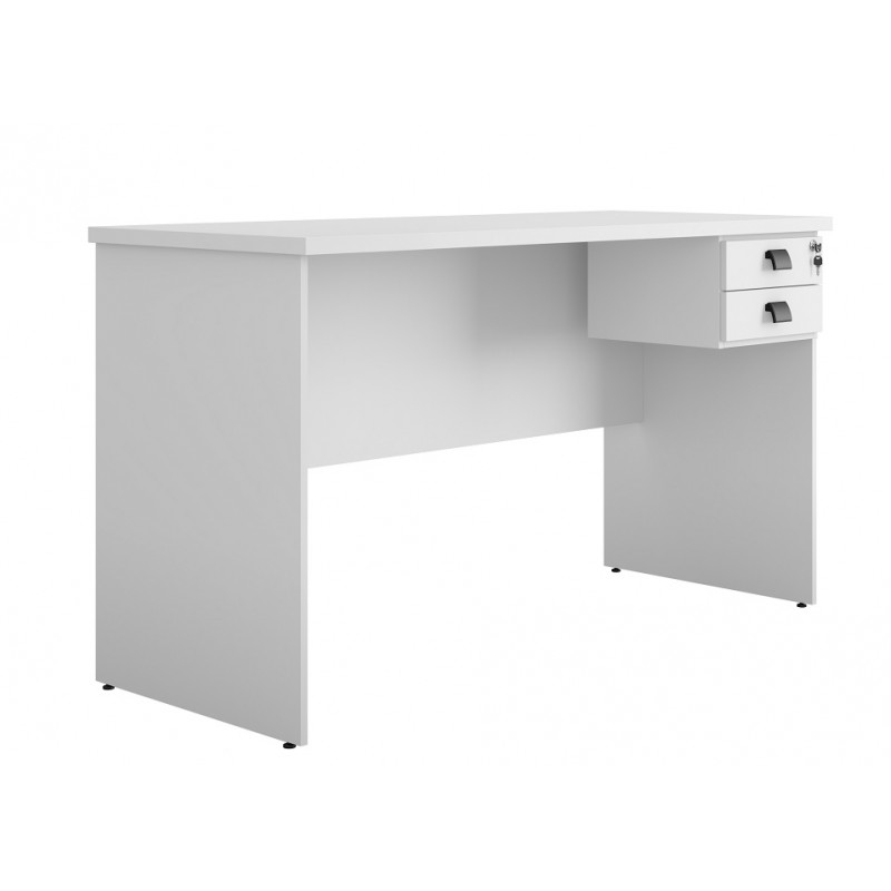 mesa de oficina ECO 150 x 60 cm NATURA. color blanco