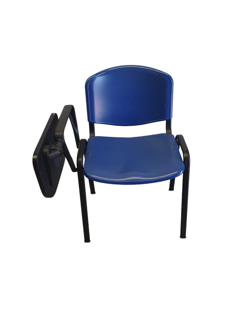 silla azul pvc con pala alargada elevable