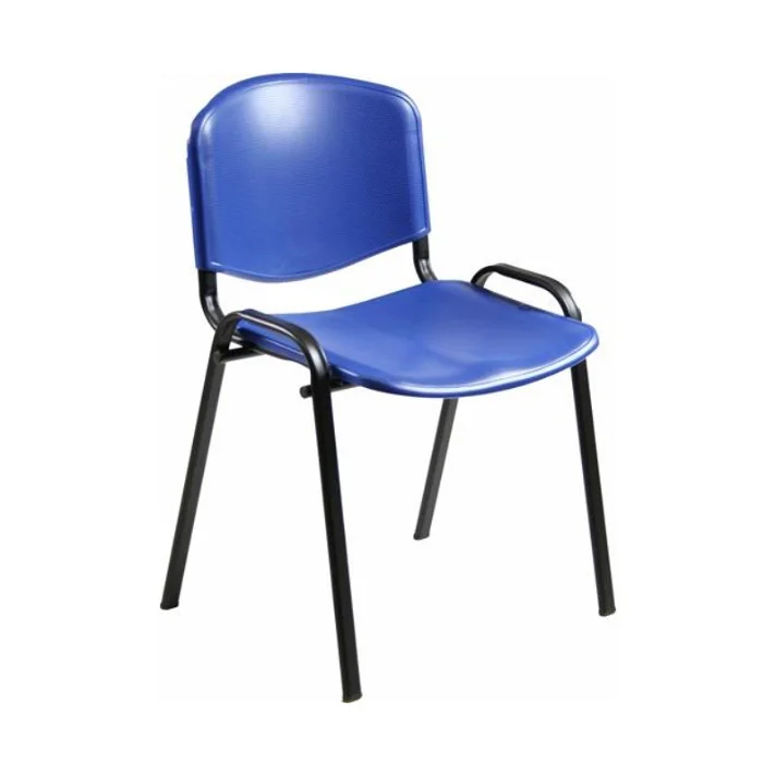 silla confidente azul pvc