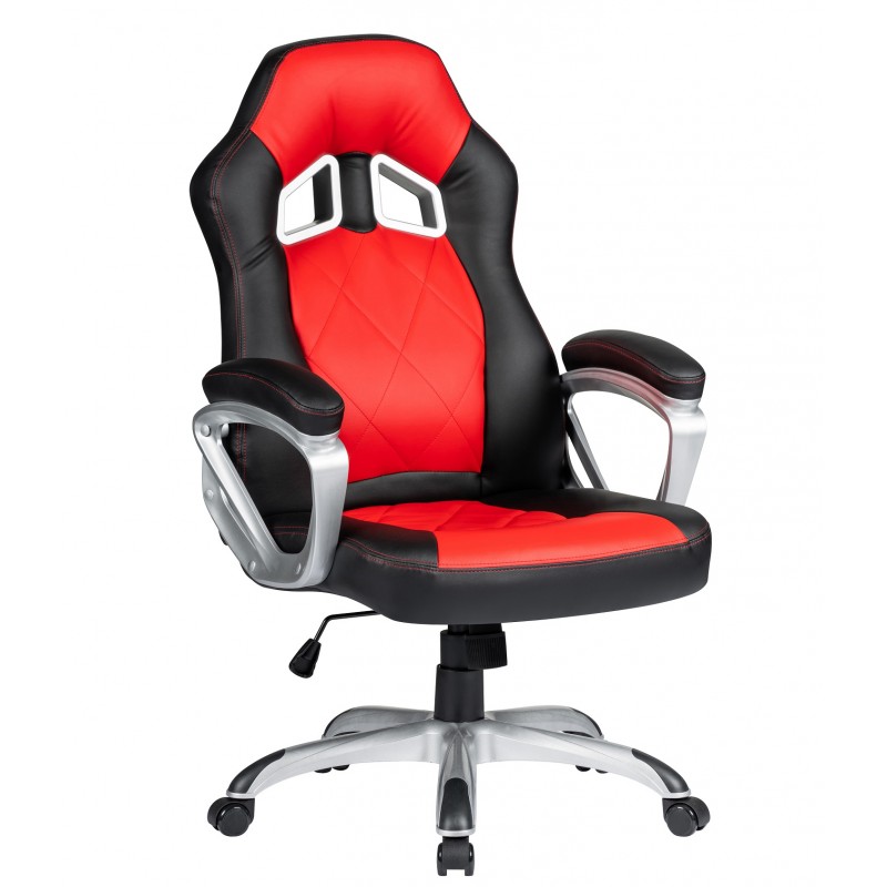 silla gaming portimao negra y roja