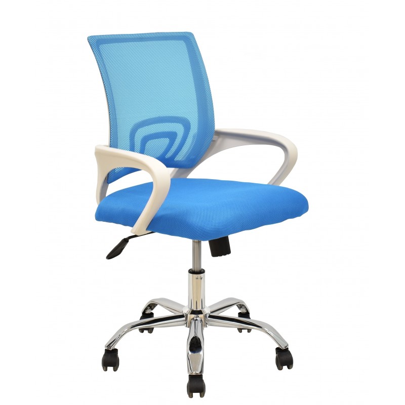 silla de oficina fiss new celeste