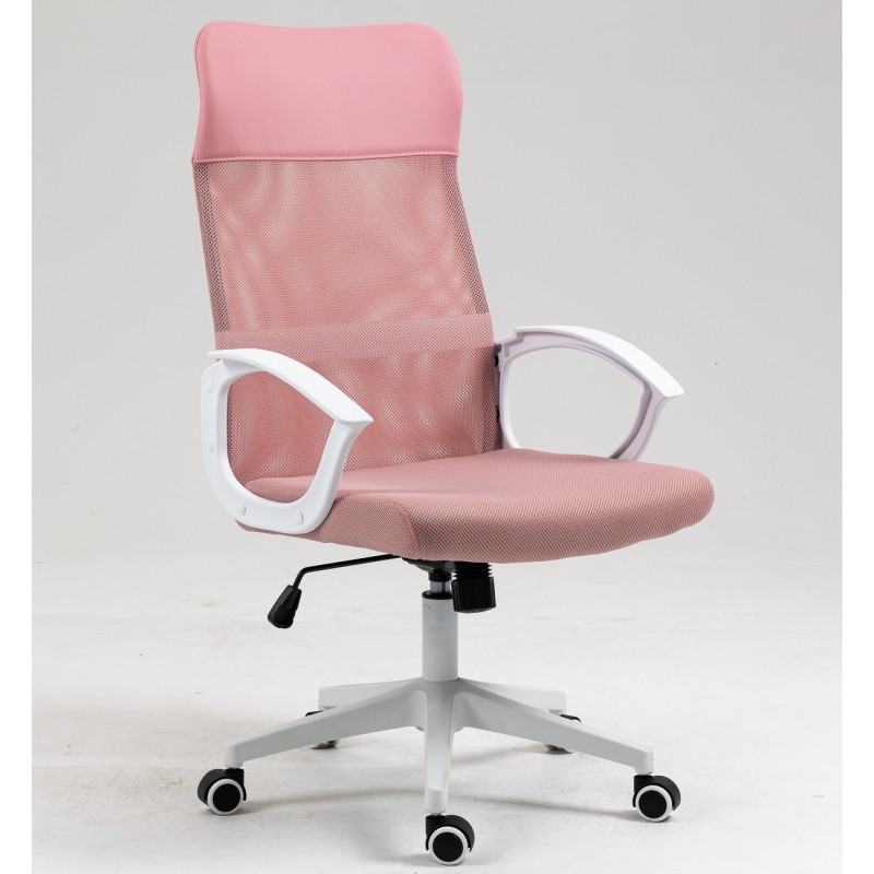 sillon ergonomico oficina verton rosa