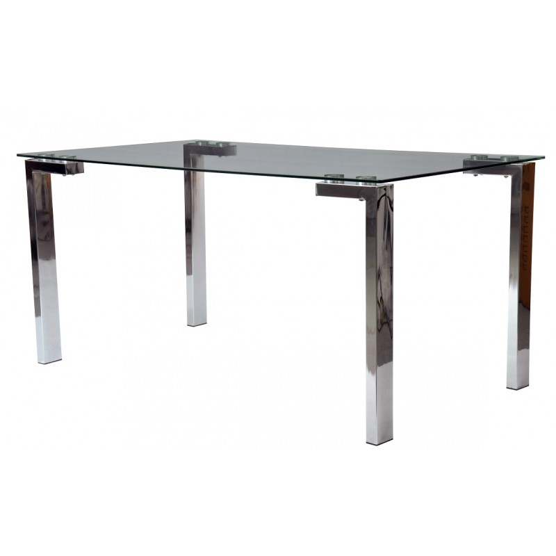 mesa de cristal lainey 160x90 cms