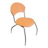 silla de pvc apilable naranja