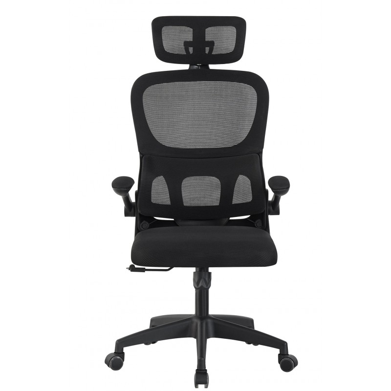 Sillón de oficina BERNAY negro. Ergonómico 4 sillon negro bernay