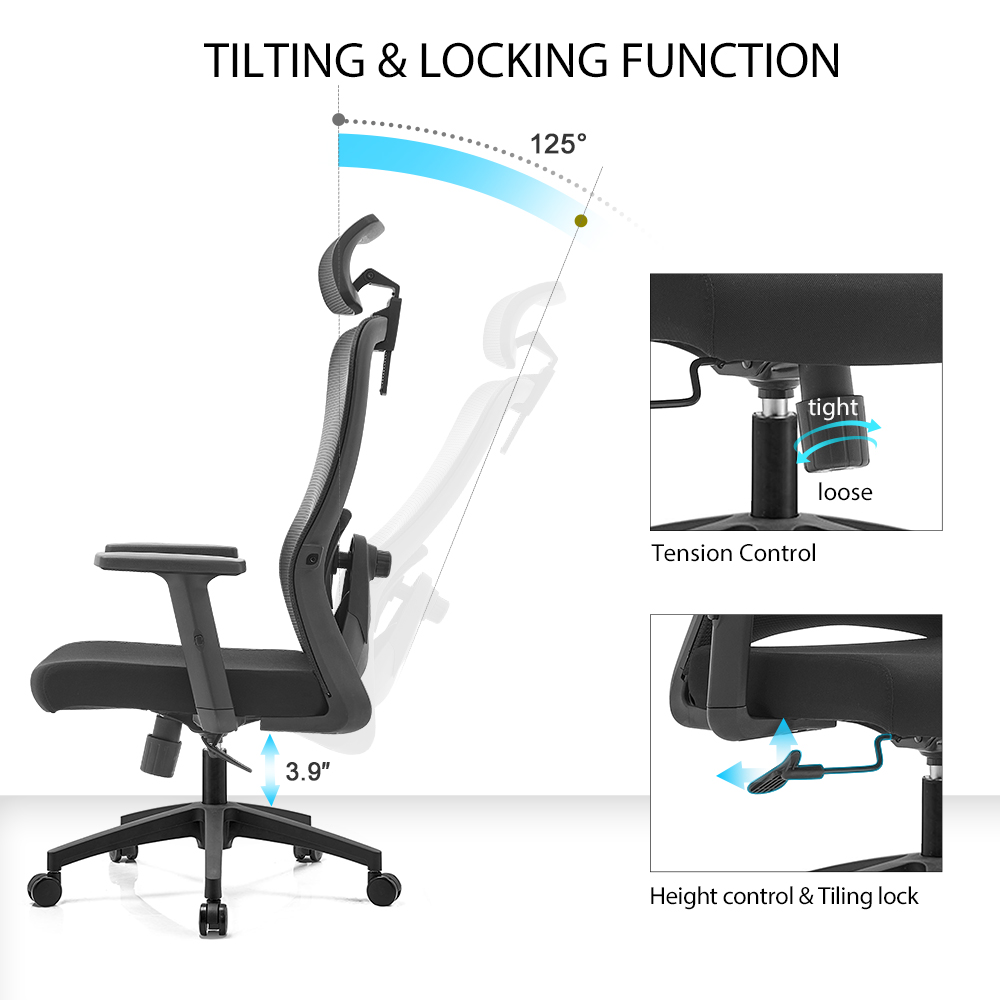 Sillón de oficina Murillo. Ergonómico 9 Sillón de oficina Murillo. Ergonómico - Imagen 9