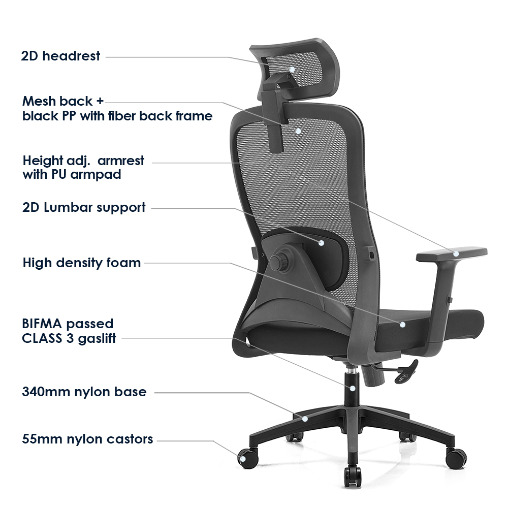 Sillón de oficina Murillo. Ergonómico 7 Sillón de oficina Murillo. Ergonómico - Imagen 7