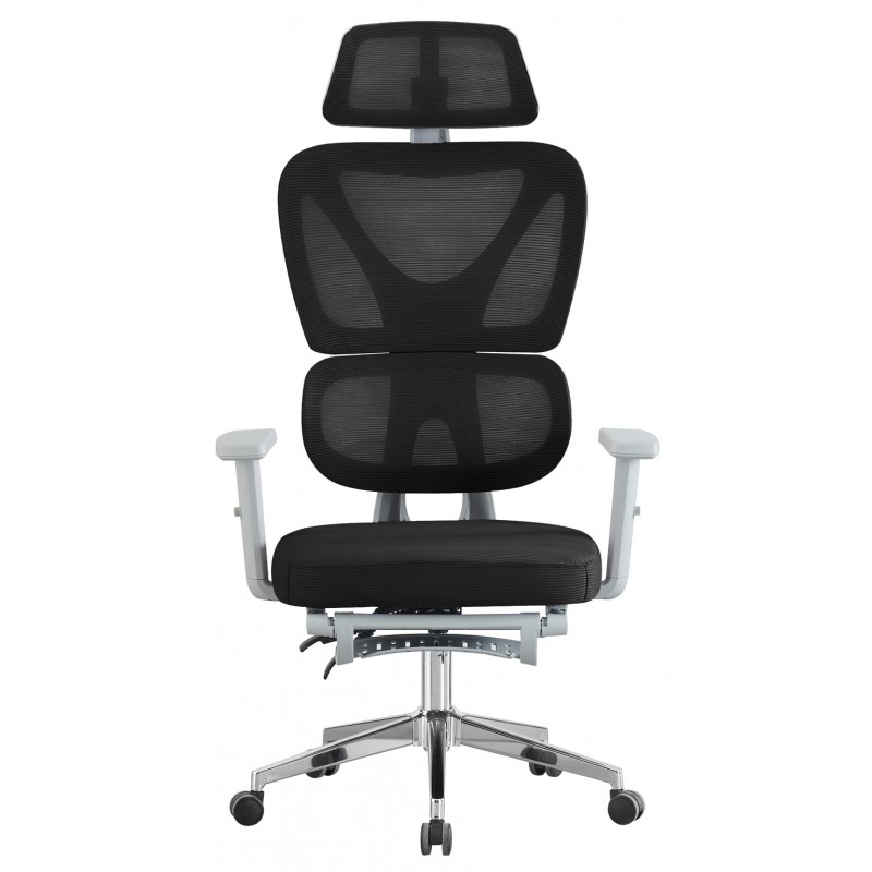 Sillón de oficina con ruedas DURBUY. Negro y gris 2 sillon durbuy gris negro