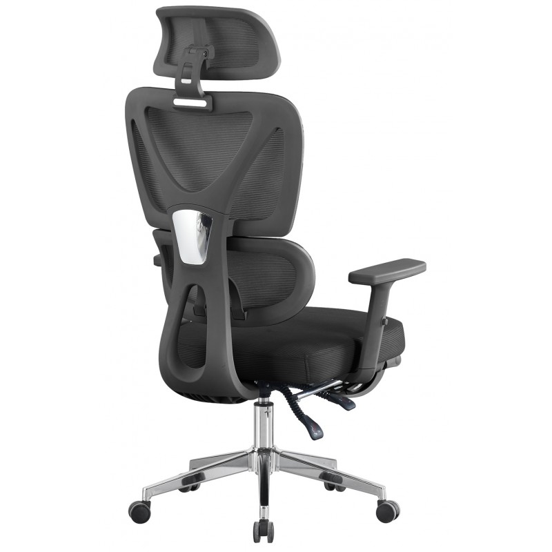 Sillón de oficina con ruedas DURBUY. Negro 3 sillon negro durbuy