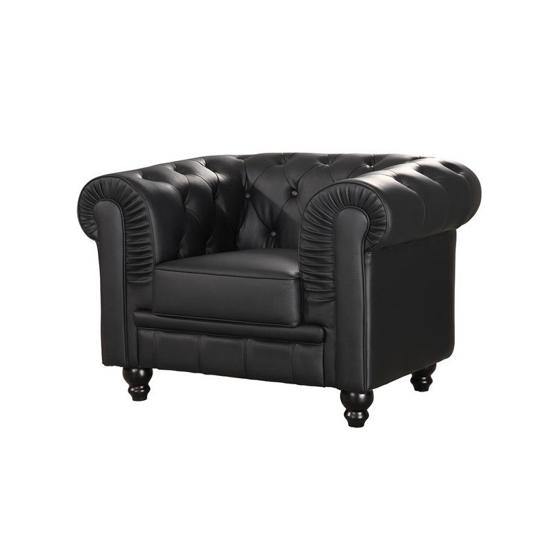 sillon chester similpiel negro