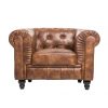 sillon chester similpiel viejo cuero