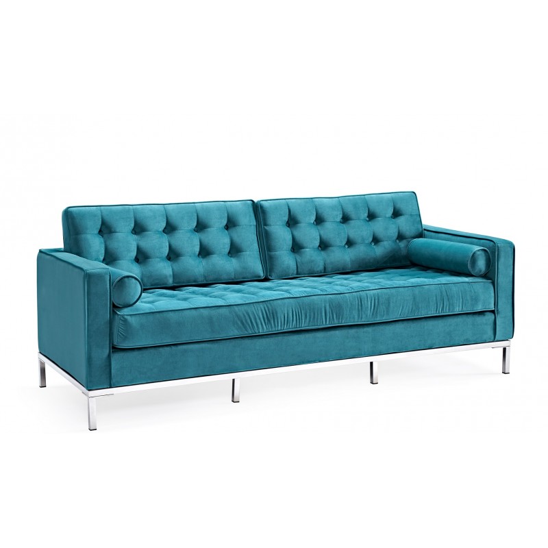 sofa arles tuquesa velvet