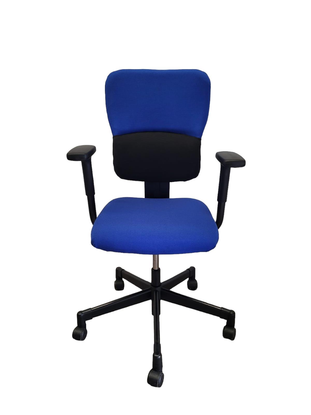 Silla de oficina Steelcase Lets be. Azul. Respaldo ajustable 2 Silla de oficina Steelcase Lets be. Azul. Respaldo ajustable - Imagen 2