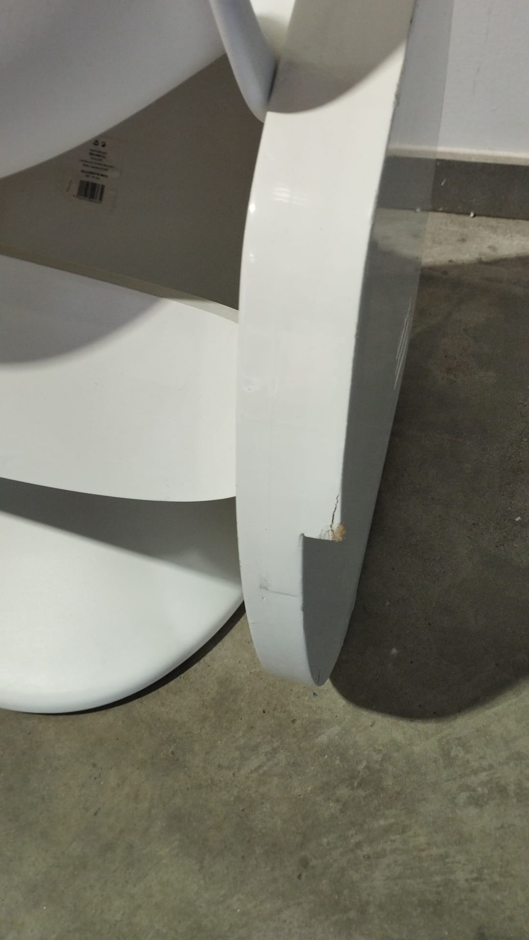 Conjunto de 2 sillones blancos de madera y PVC 3 Conjunto de 2 sillones blancos de madera y PVC - Imagen 3