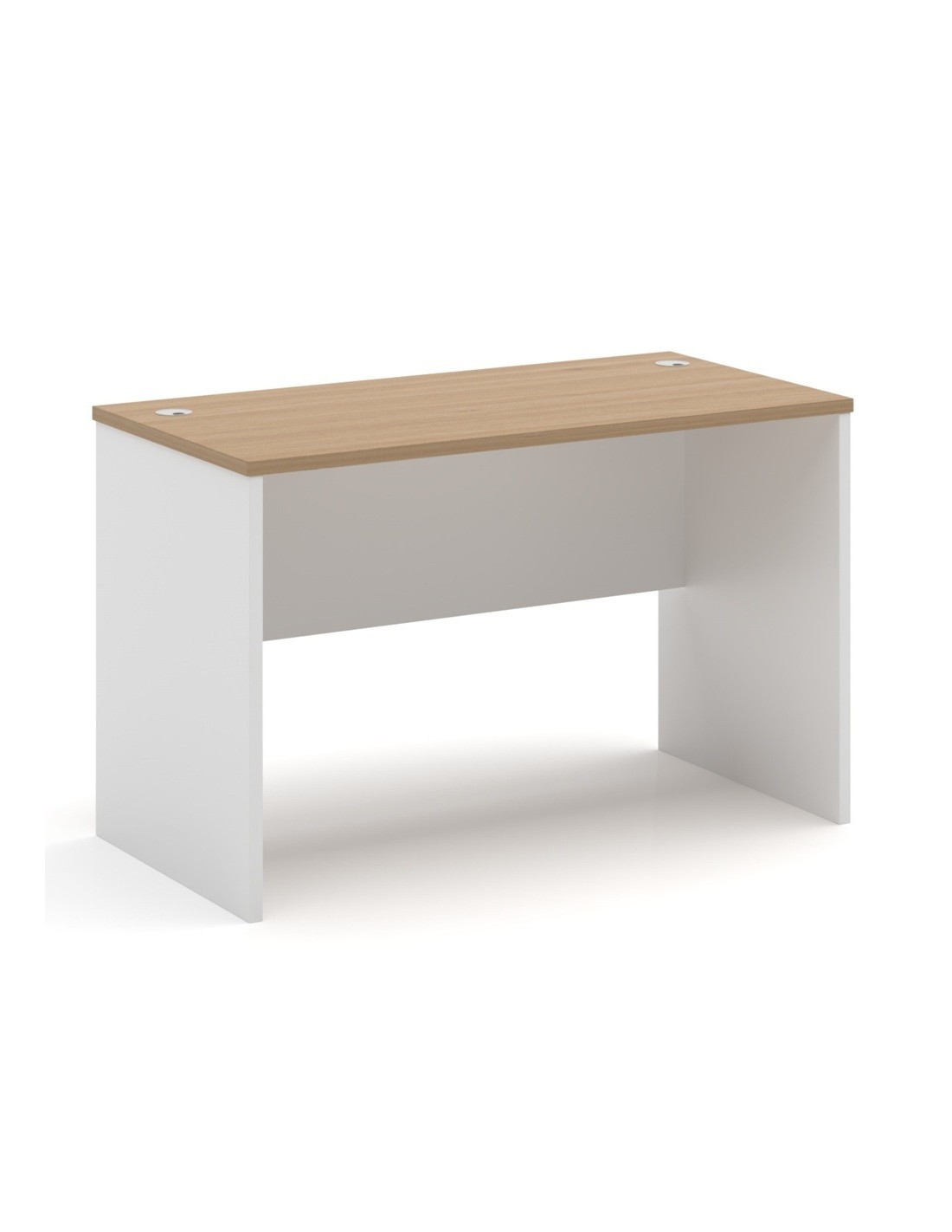 Mesa de oficina VOLPI. Blanco y roble. 120x80 cm 2 volpi mesa